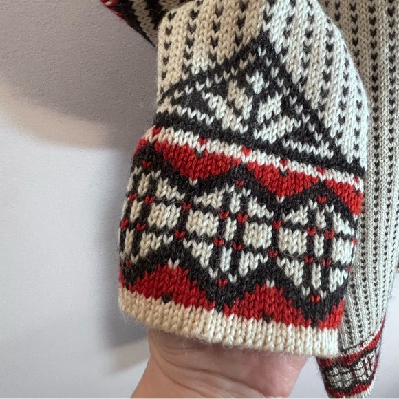 DALE OF NORWAY Sz S Scandinavian Style Wool Sweater Long Sleeve Colourful Cozy - Picture 5 of 8